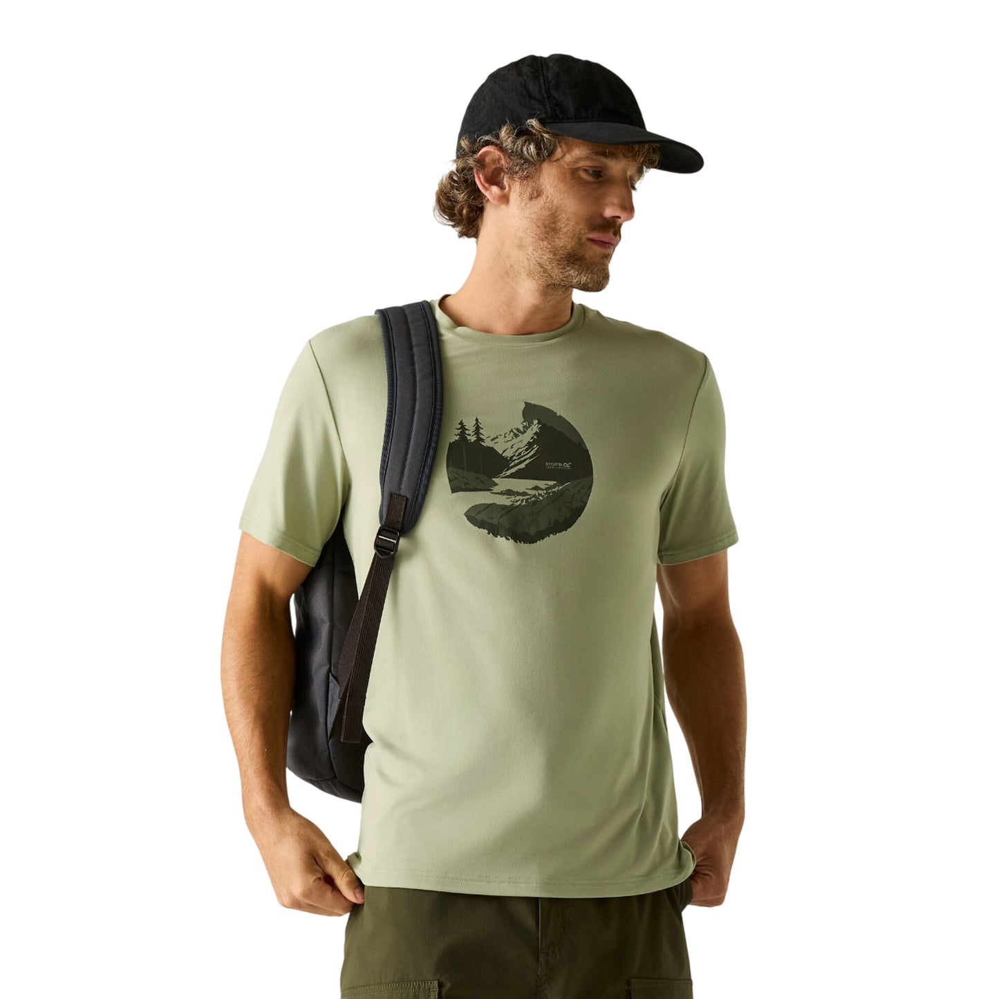 Light Sage - Lifestyle - Regatta Mens Fingal Sunset Stretch T-Shirt
