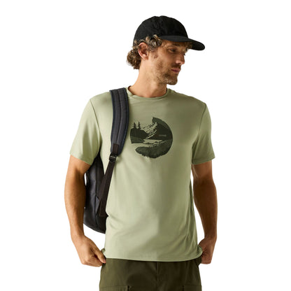 Light Sage - Lifestyle - Regatta Mens Fingal Sunset Stretch T-Shirt