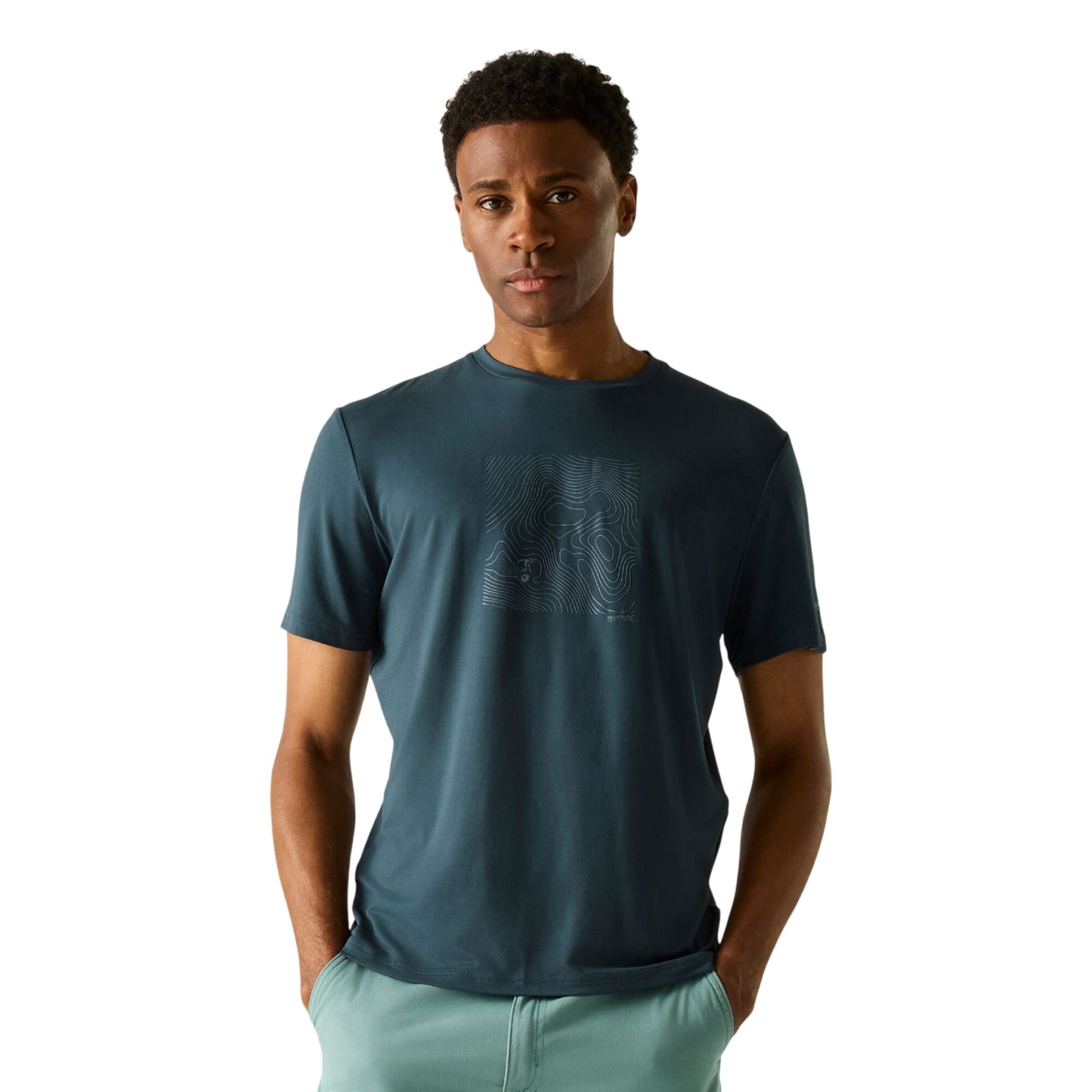 Night Sky - Lifestyle - Regatta Mens Fingal Sunset Stretch T-Shirt