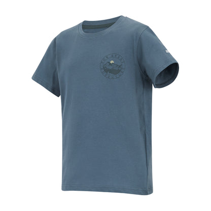China Blue - Side - Regatta Childrens-Kids Bosley For Every Adventure Moon Mountain T-Shirt
