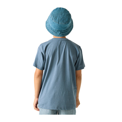 China Blue - Pack Shot - Regatta Childrens-Kids Bosley For Every Adventure Moon Mountain T-Shirt