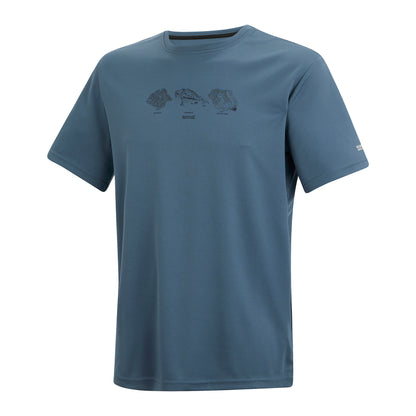 China Blue - Side - Regatta Mens Fingal Illustration T-Shirt