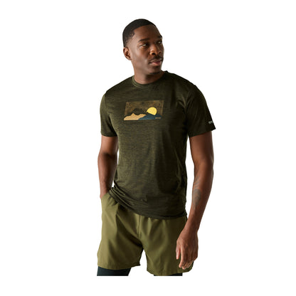 Black - Lifestyle - Regatta Mens Fingal Mountain T-Shirt