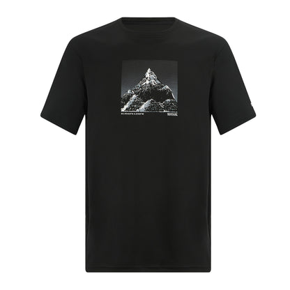 Black - Front - Regatta Mens Fingal Mountain T-Shirt
