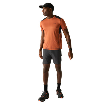 Brick-Black - Pack Shot - Regatta Mens Virda T-Shirt