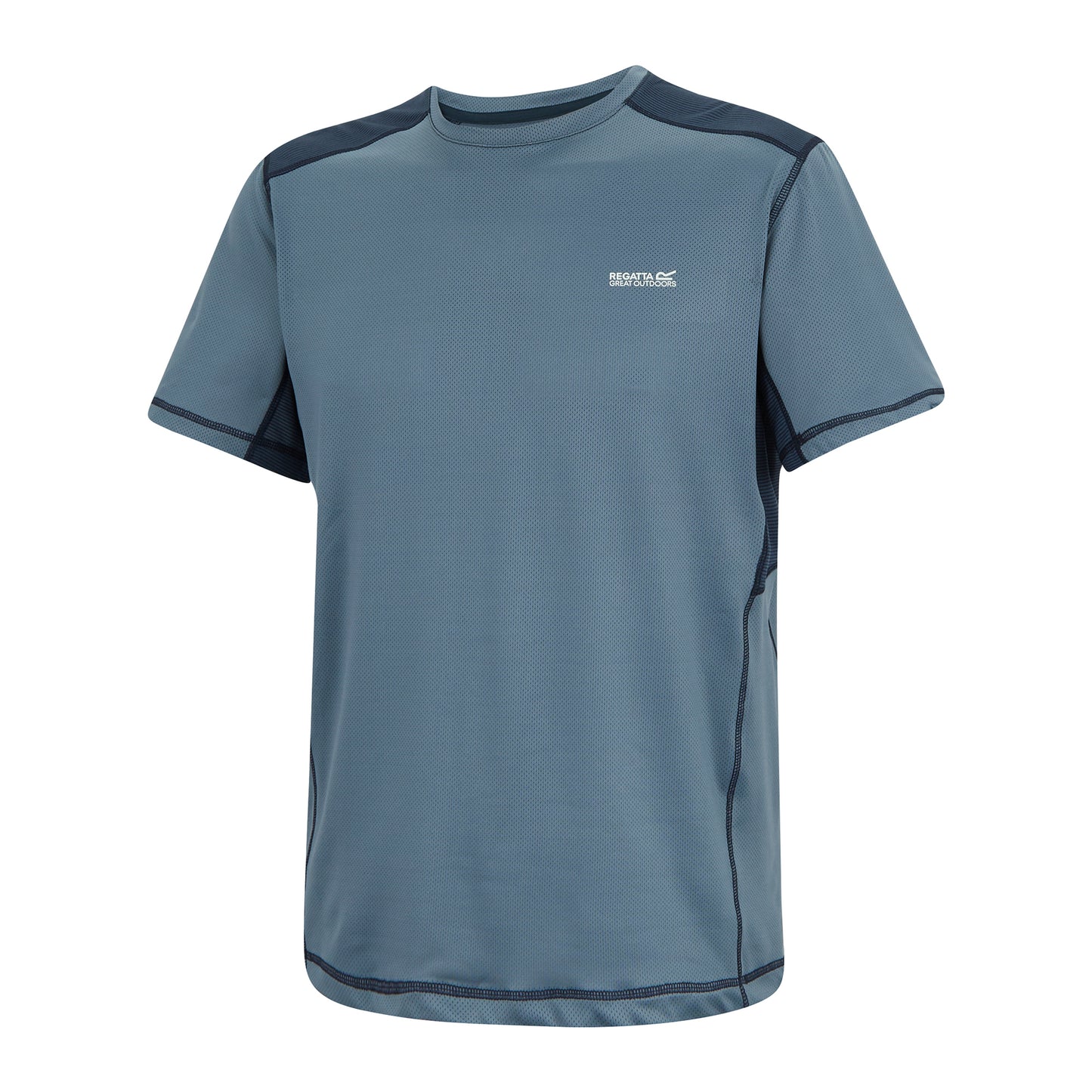 China Blue-Navy - Side - Regatta Mens Virda T-Shirt