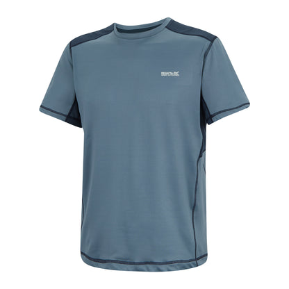 China Blue-Navy - Side - Regatta Mens Virda T-Shirt