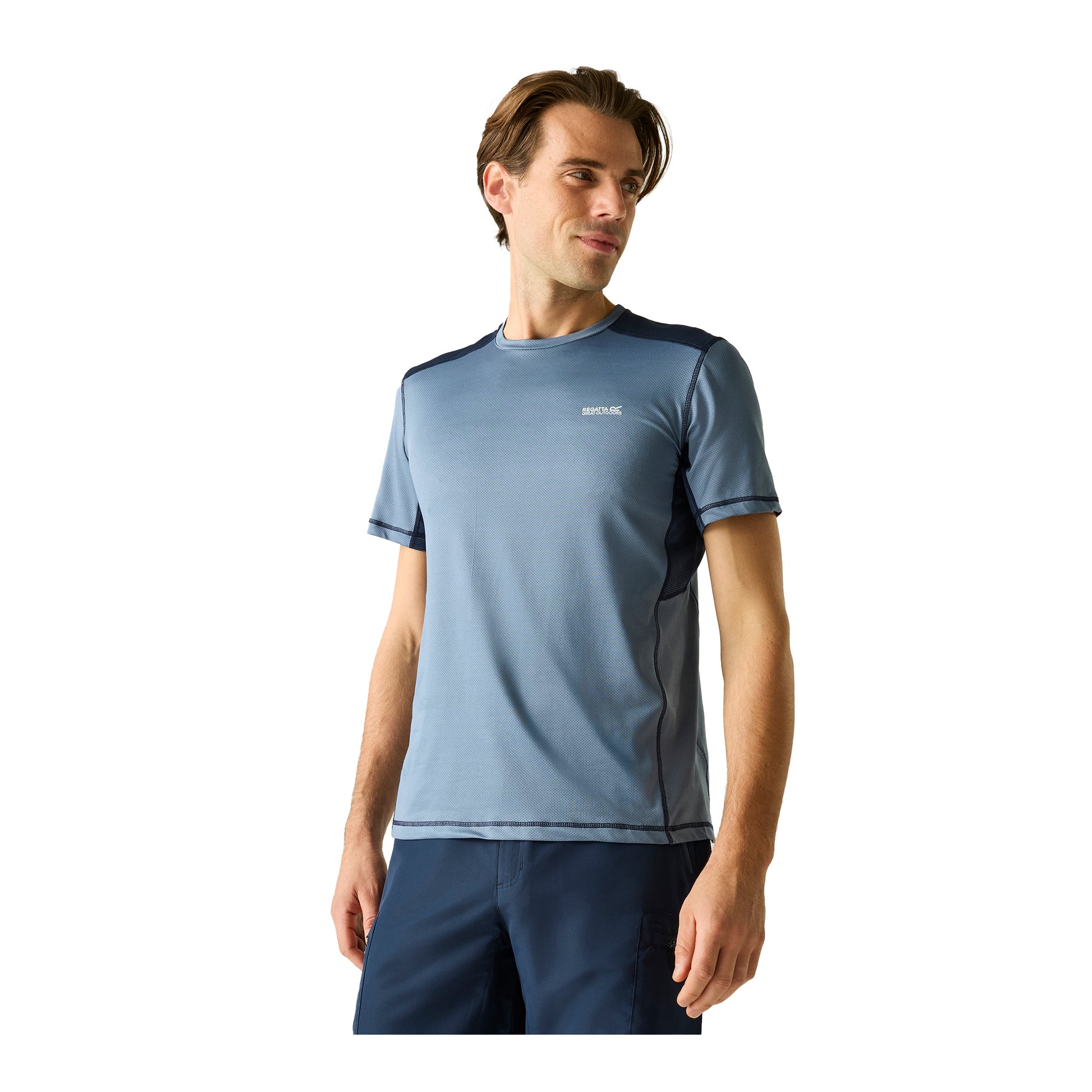 China Blue-Navy - Lifestyle - Regatta Mens Virda T-Shirt