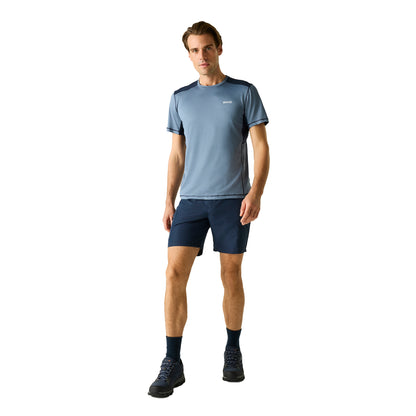 China Blue-Navy - Pack Shot - Regatta Mens Virda T-Shirt