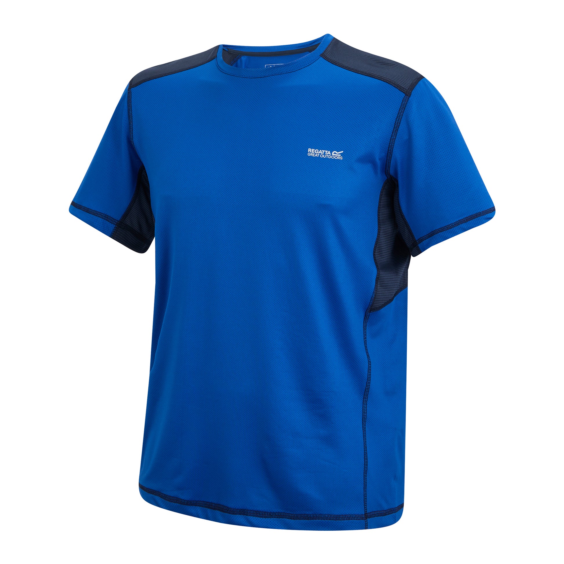 Olympian Blue-Navy - Side - Regatta Mens Virda T-Shirt