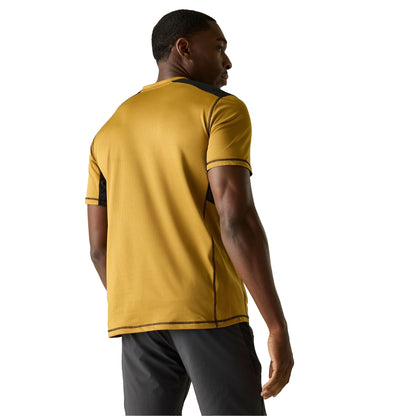 Wood Brown-Black - Pack Shot - Regatta Mens Virda T-Shirt