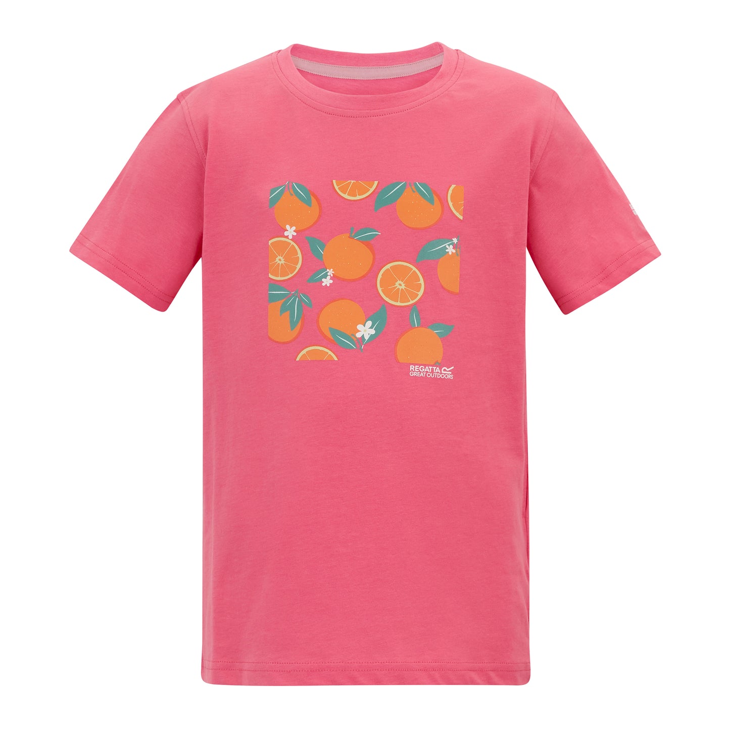 Pink Lemonade - Front - Regatta Childrens-Kids Bosley Orange T-Shirt