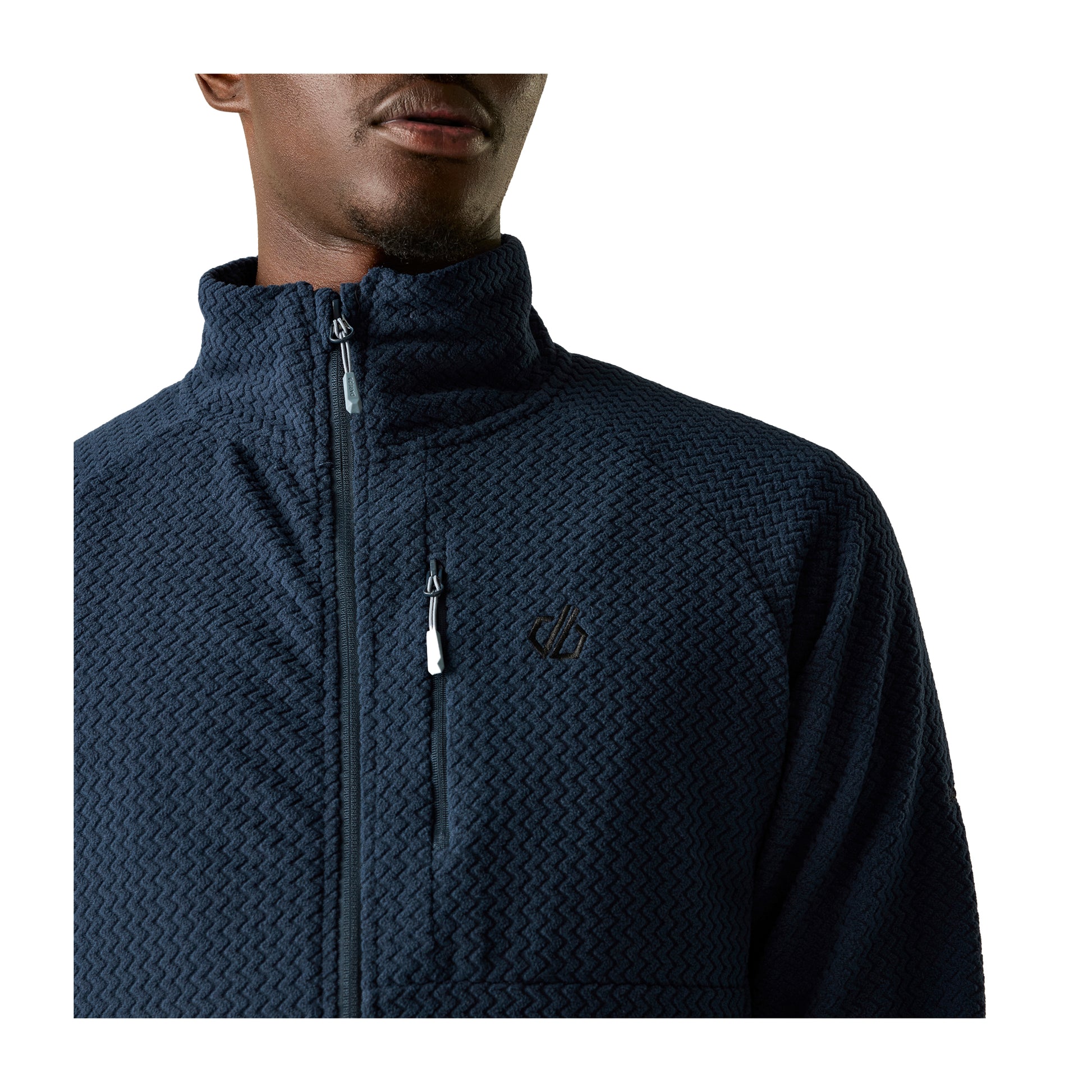 Navy - Side - Dare 2B Mens Switch Out Pro Fleece Jacket