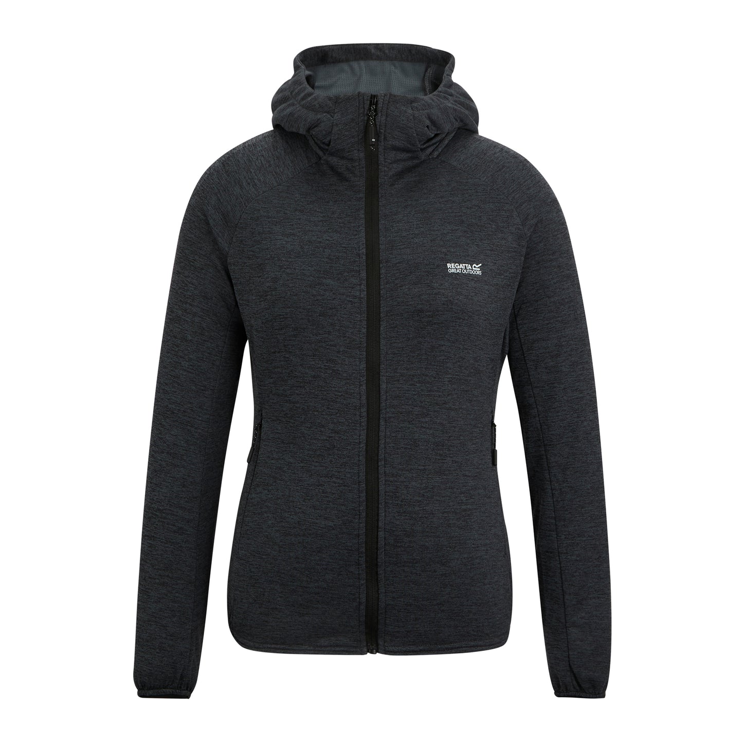 Storm Grey - Front - Regatta Womens-Ladies Ferna Stretch Hooded Fleece Jacket
