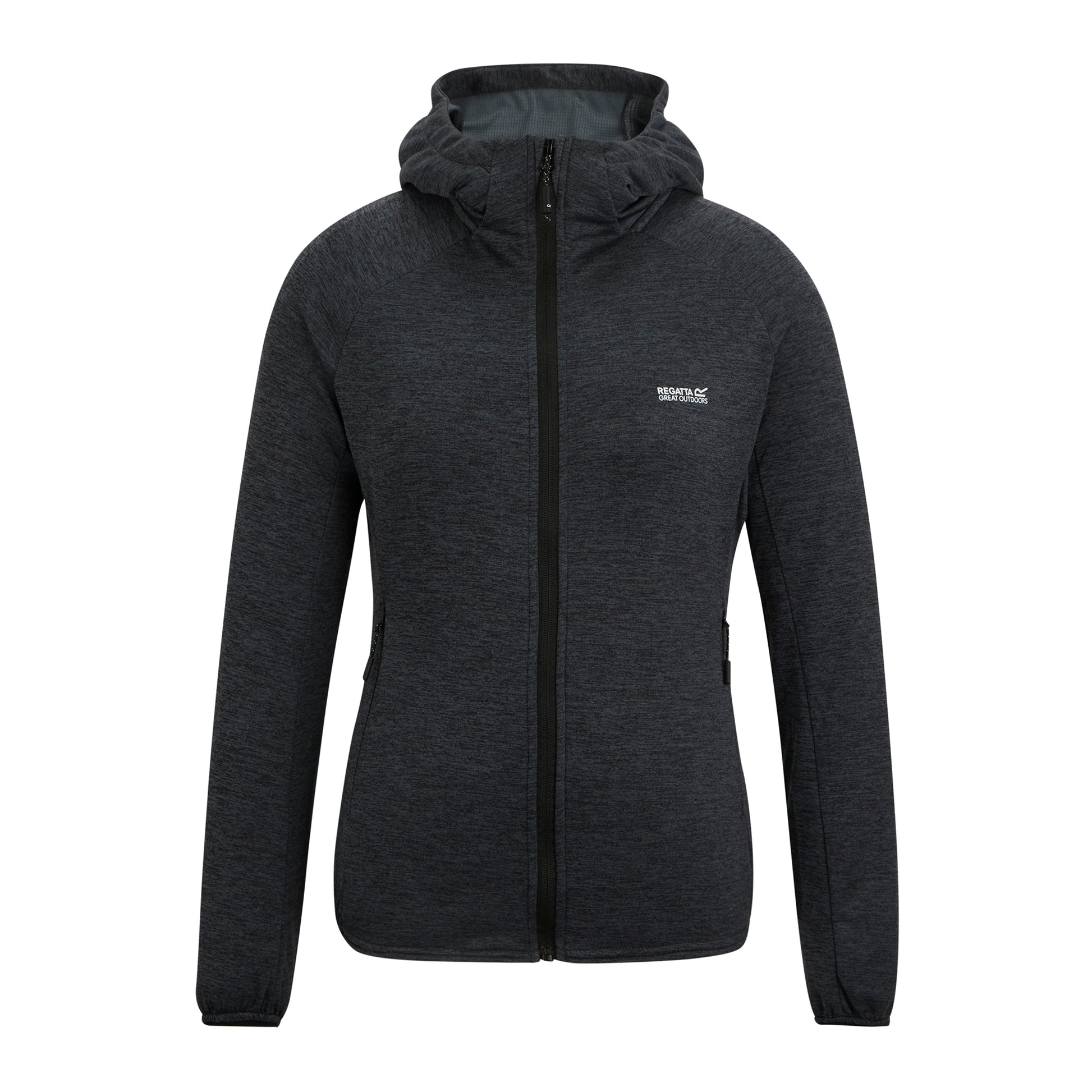 Storm Grey - Front - Regatta Womens-Ladies Ferna Stretch Hooded Fleece Jacket