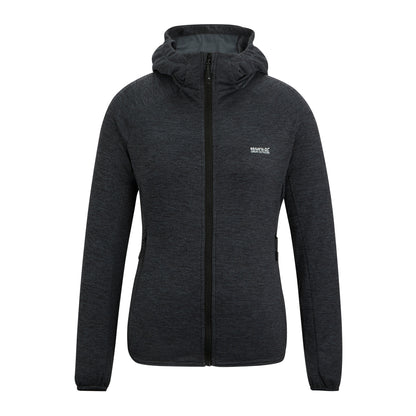 Storm Grey - Front - Regatta Womens-Ladies Ferna Stretch Hooded Fleece Jacket