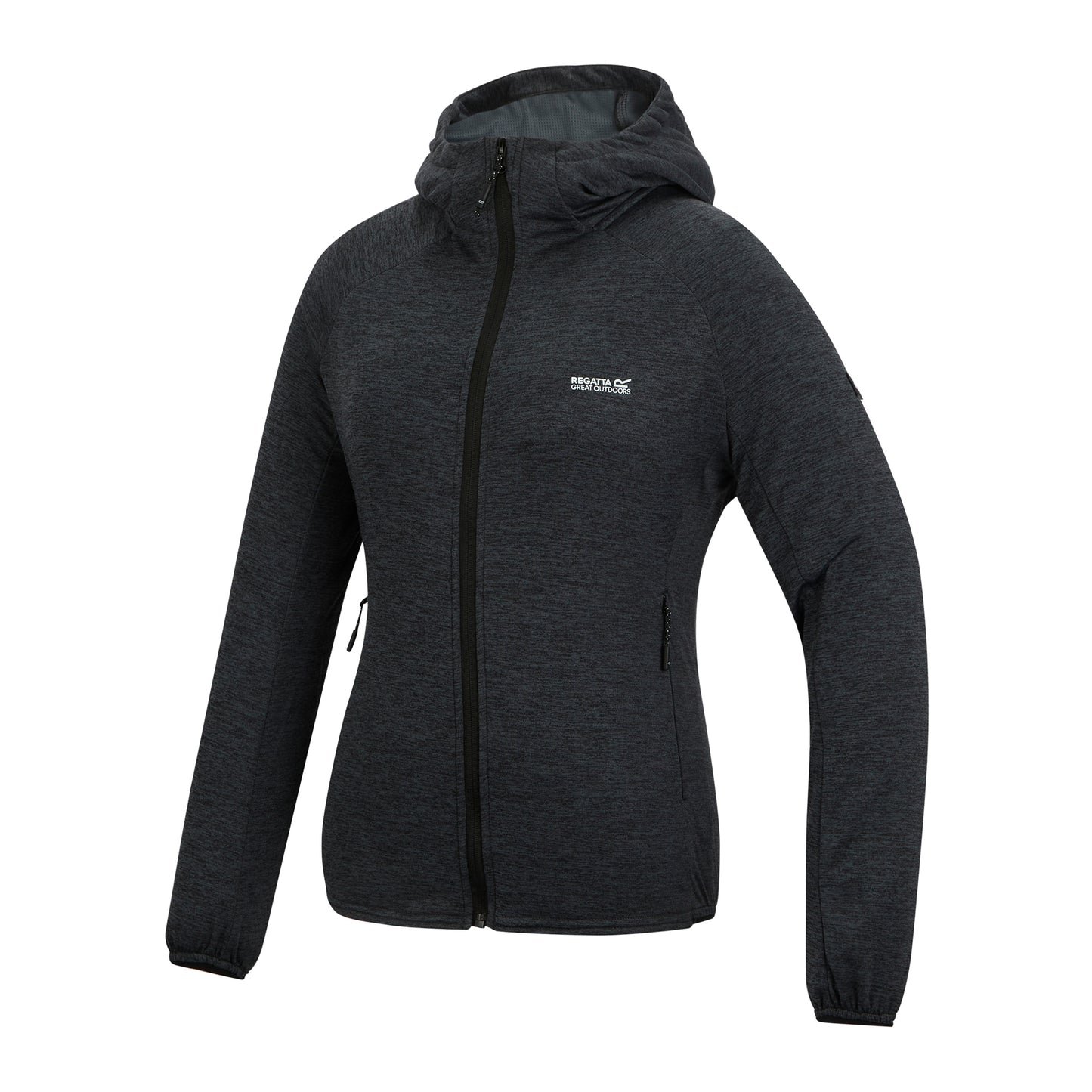 Storm Grey - Side - Regatta Womens-Ladies Ferna Stretch Hooded Fleece Jacket