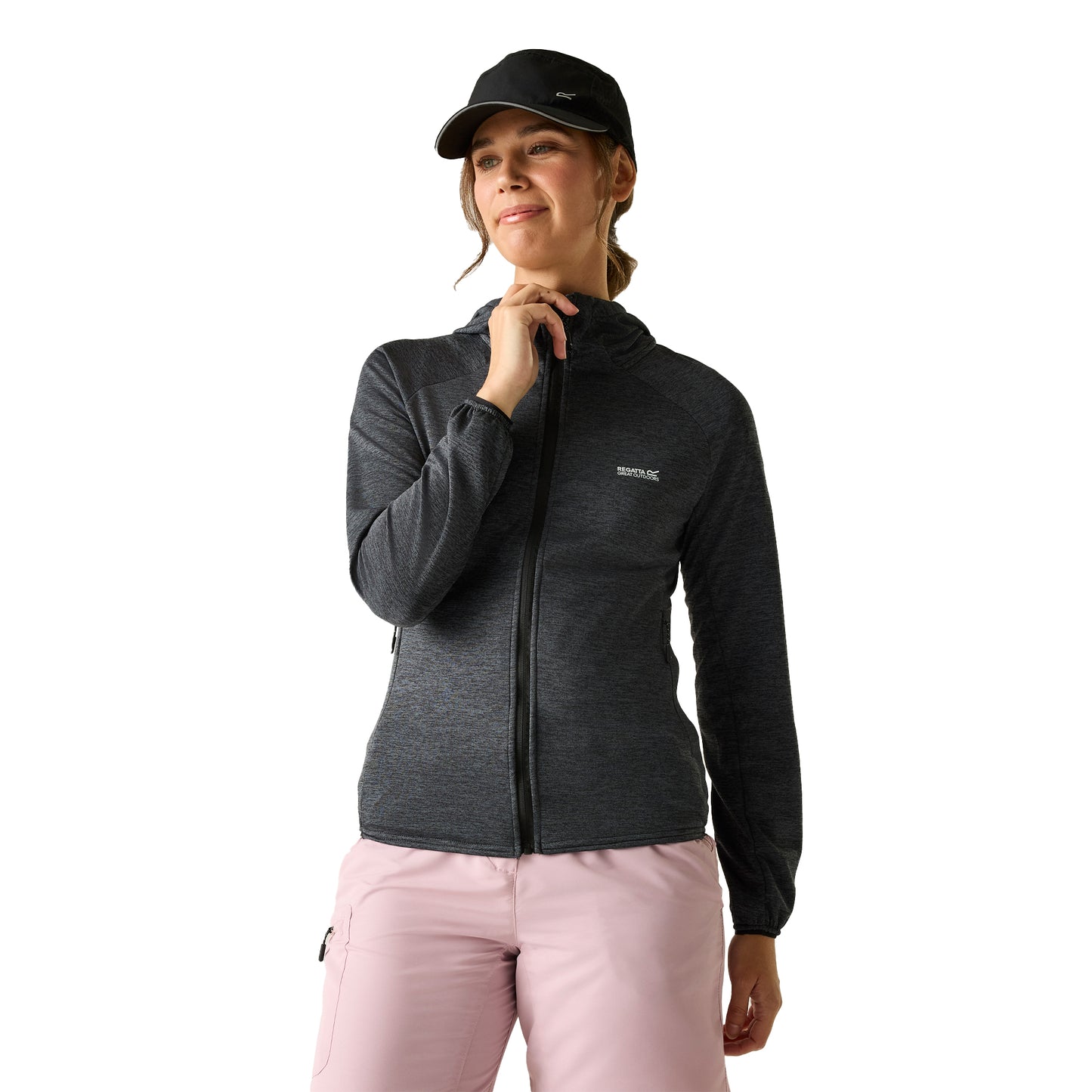 Storm Grey - Lifestyle - Regatta Womens-Ladies Ferna Stretch Hooded Fleece Jacket