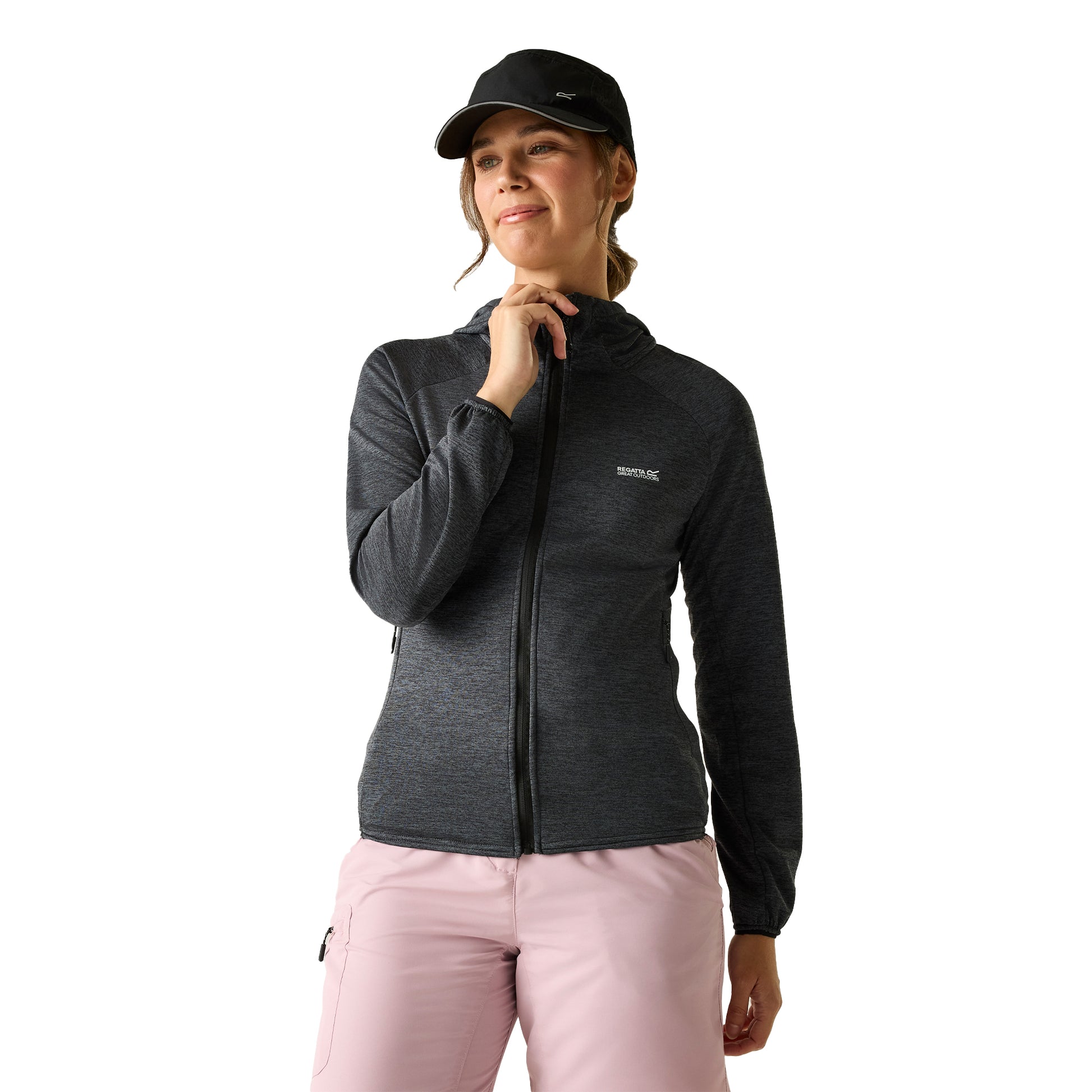 Storm Grey - Lifestyle - Regatta Womens-Ladies Ferna Stretch Hooded Fleece Jacket