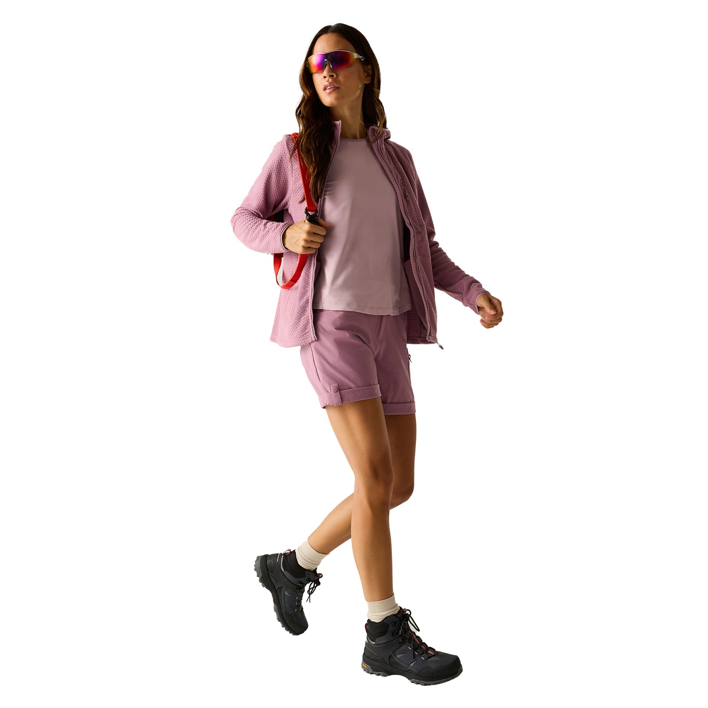 Dusky Orchid - Pack Shot - Dare 2B Womens-Ladies Switch Up Pro Fleece Jacket