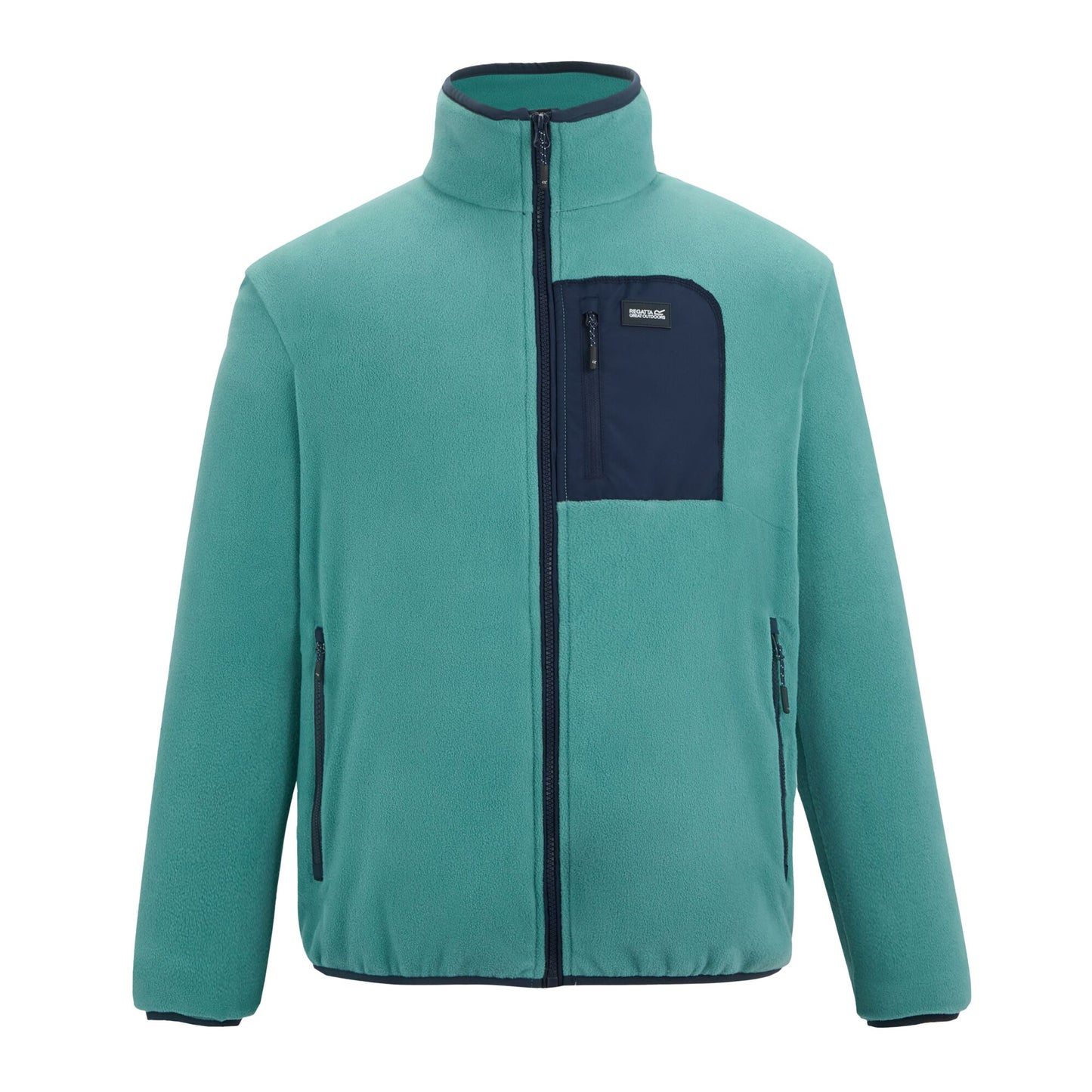 Arctic-Navy - Front - Regatta Mens Frankie Full Zip Fleece Jacket
