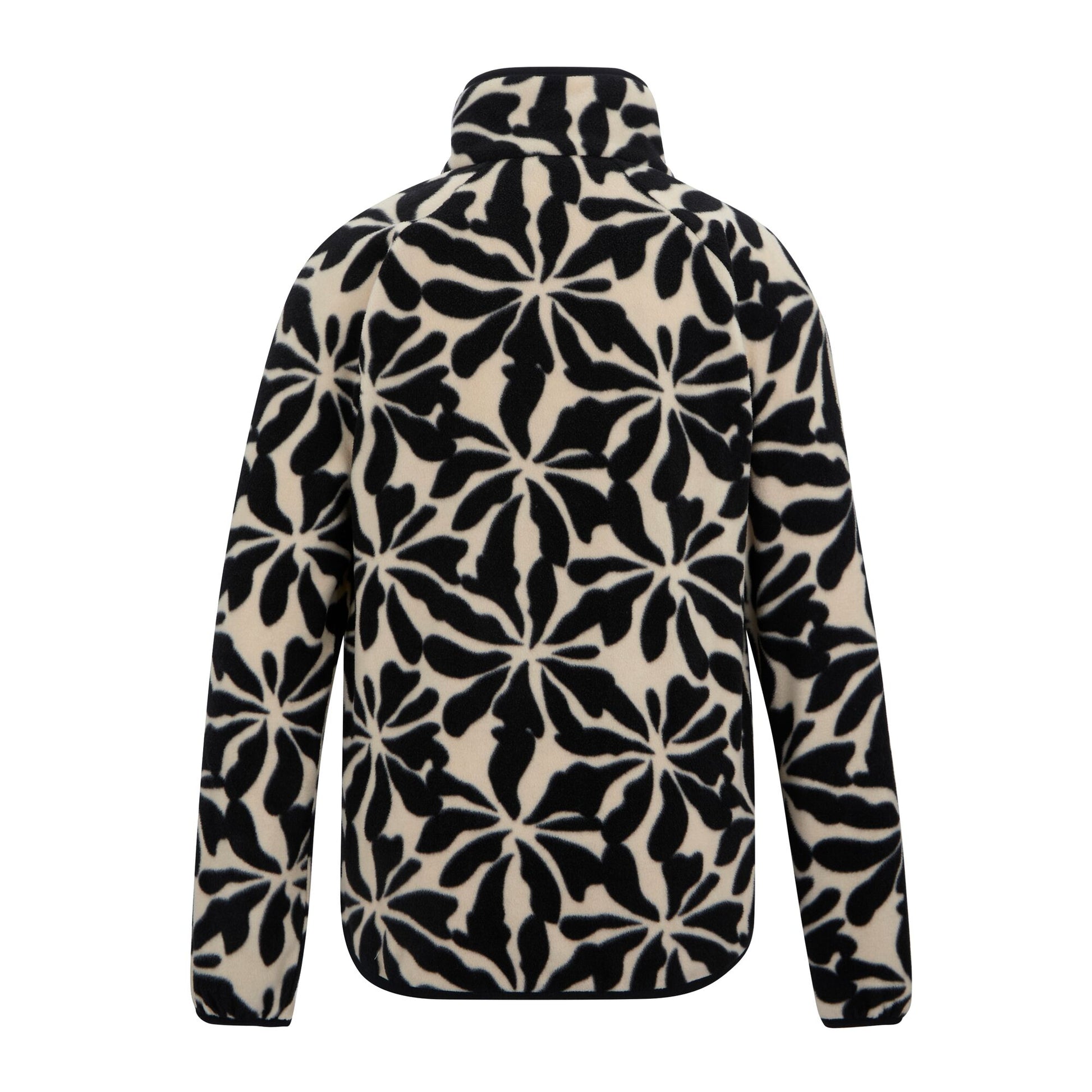 Beige - Back - Regatta Womens-Ladies Frankie Abstract Floral Full Zip Fleece Jacket