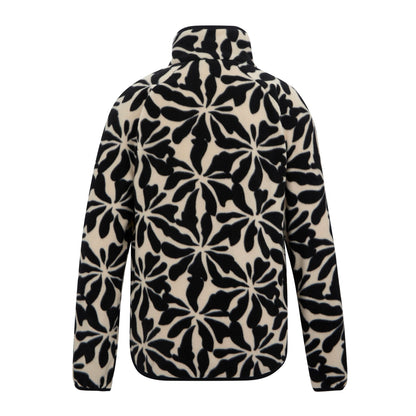 Beige - Back - Regatta Womens-Ladies Frankie Abstract Floral Full Zip Fleece Jacket