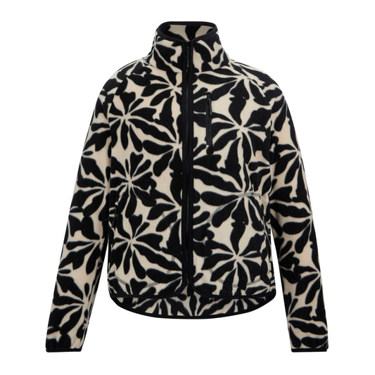 Beige - Front - Regatta Womens-Ladies Frankie Abstract Floral Full Zip Fleece Jacket