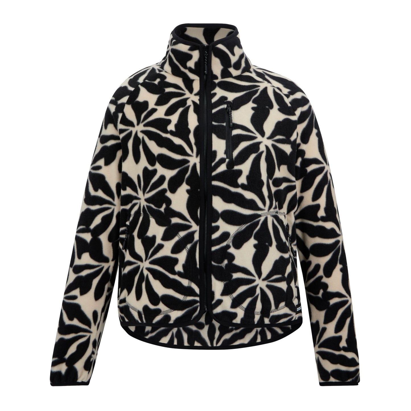 Beige - Front - Regatta Womens-Ladies Frankie Abstract Floral Full Zip Fleece Jacket