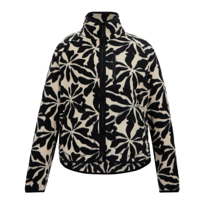Beige - Front - Regatta Womens-Ladies Frankie Abstract Floral Full Zip Fleece Jacket