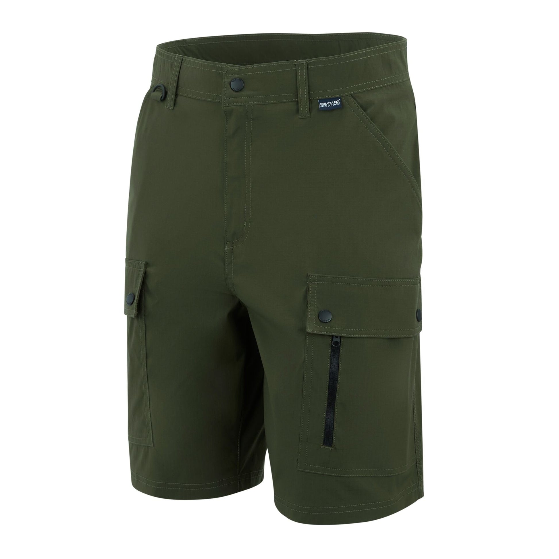 Dark Khaki - Side - Regatta Professional Mens Arlery Shorts