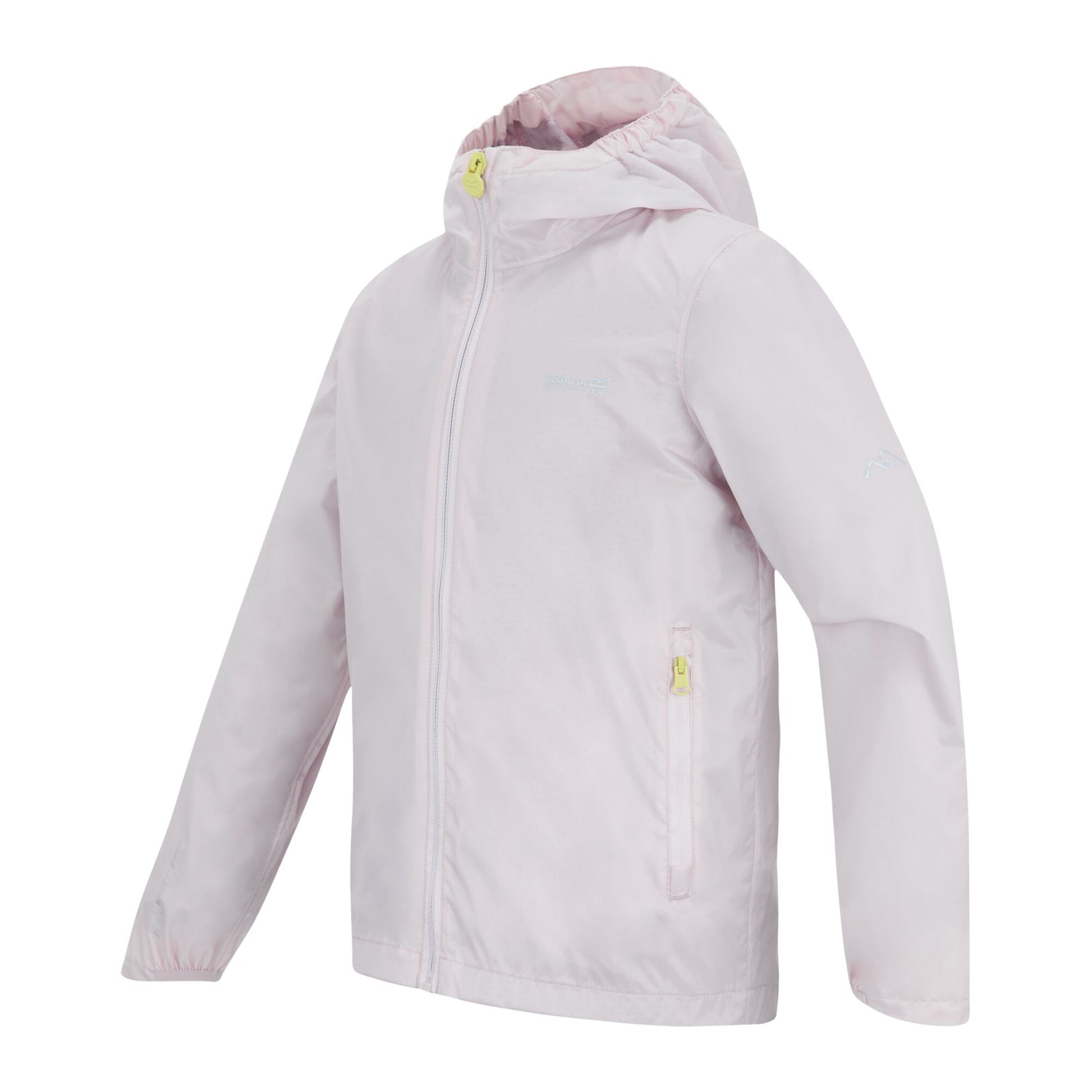 Pink Haze - Side - Regatta Childrens-Kids Lever Waterproof Shell Jacket
