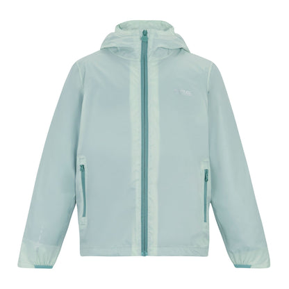 Ocean Mist - Front - Regatta Childrens-Kids Lever Waterproof Shell Jacket