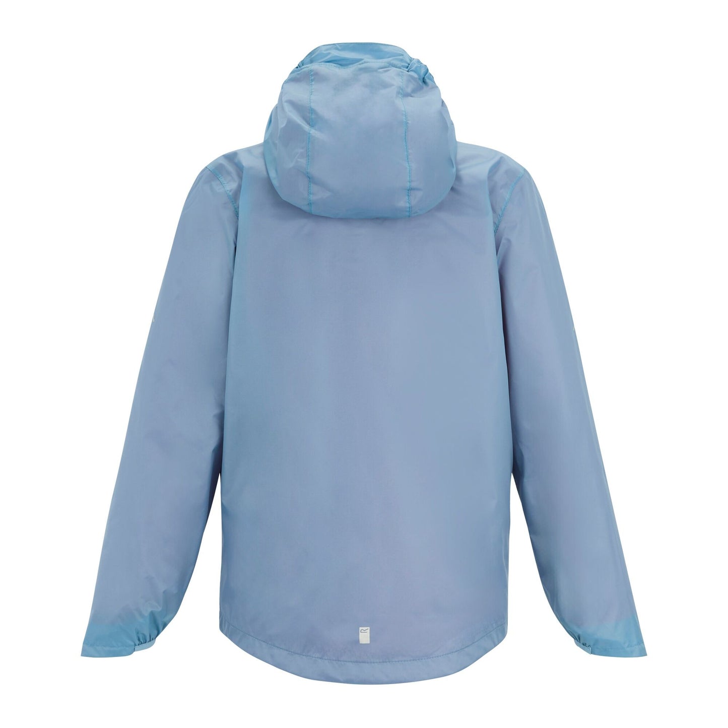 Washed Denim-Peach Pink - Back - Regatta Childrens-Kids Lever Waterproof Shell Jacket