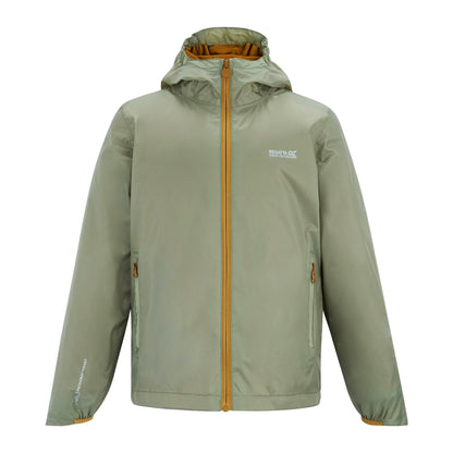 Light Sage - Front - Regatta Childrens-Kids Lever Waterproof Shell Jacket