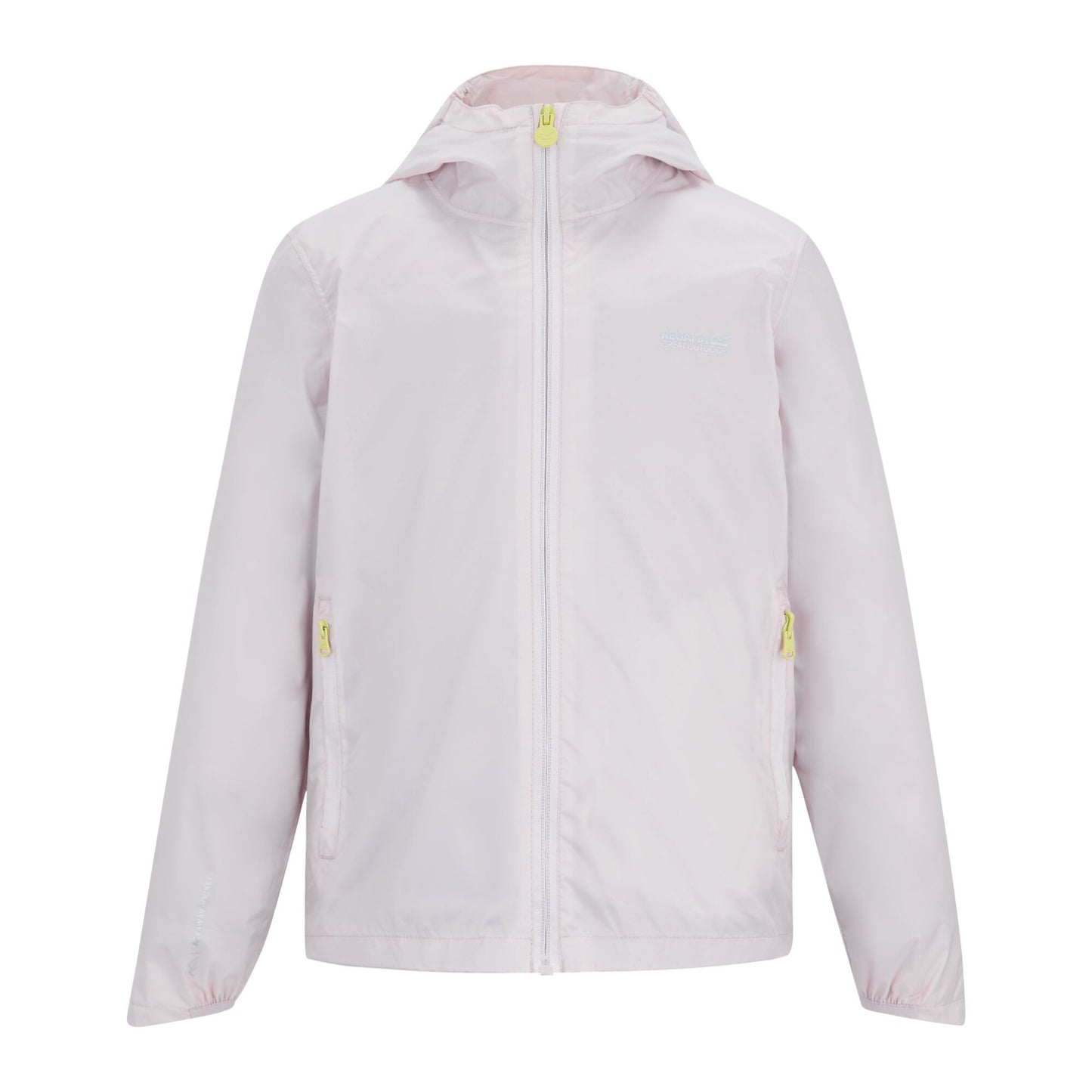 Pink Haze - Front - Regatta Childrens-Kids Lever Waterproof Shell Jacket