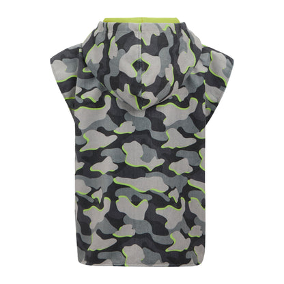 Dark Storm - Back - Regatta Childrens-Kids Camo Bath Robe