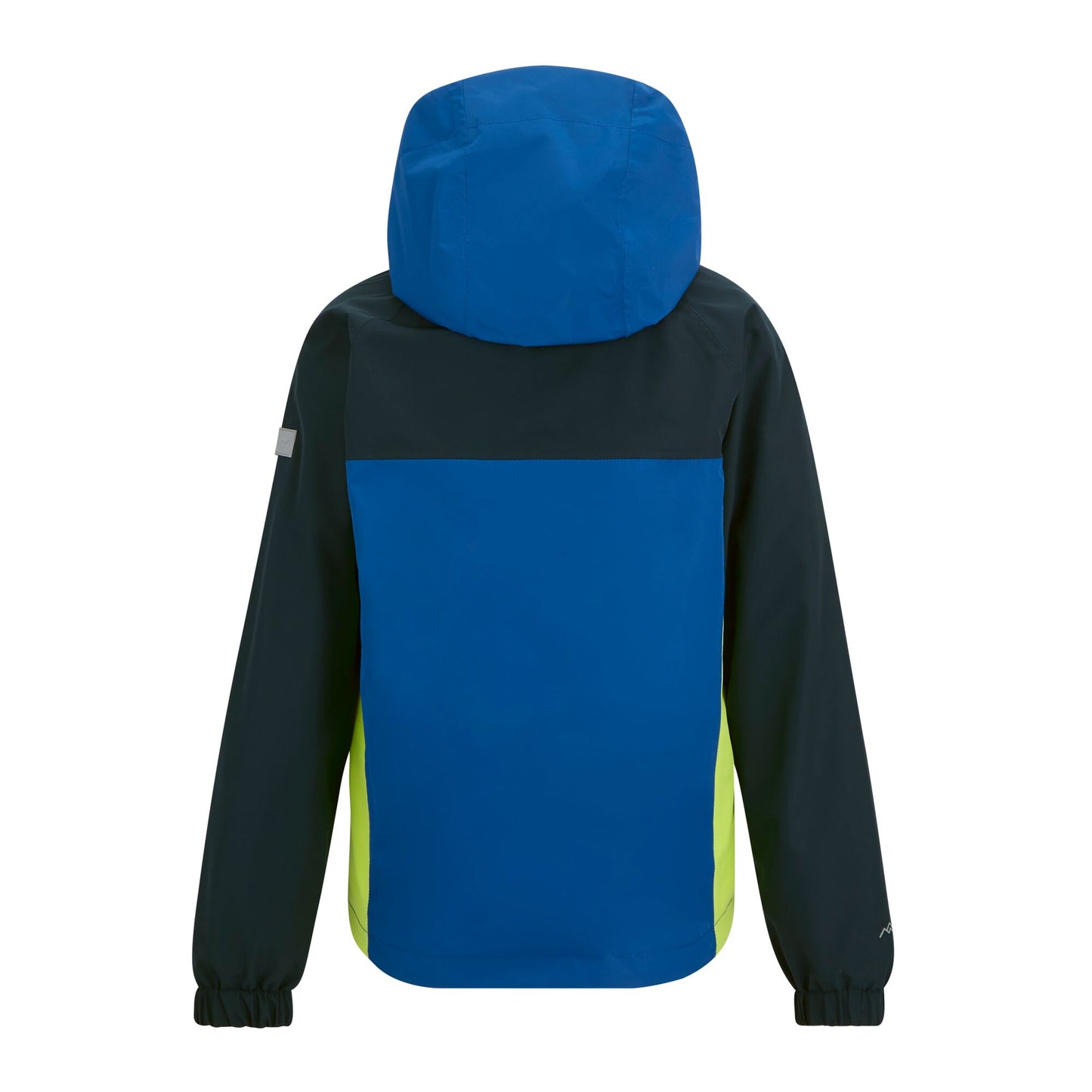 Olympian Blue-Sharp Green - Back - Regatta Childrens-Kids Hanleigh Waterproof Jacket