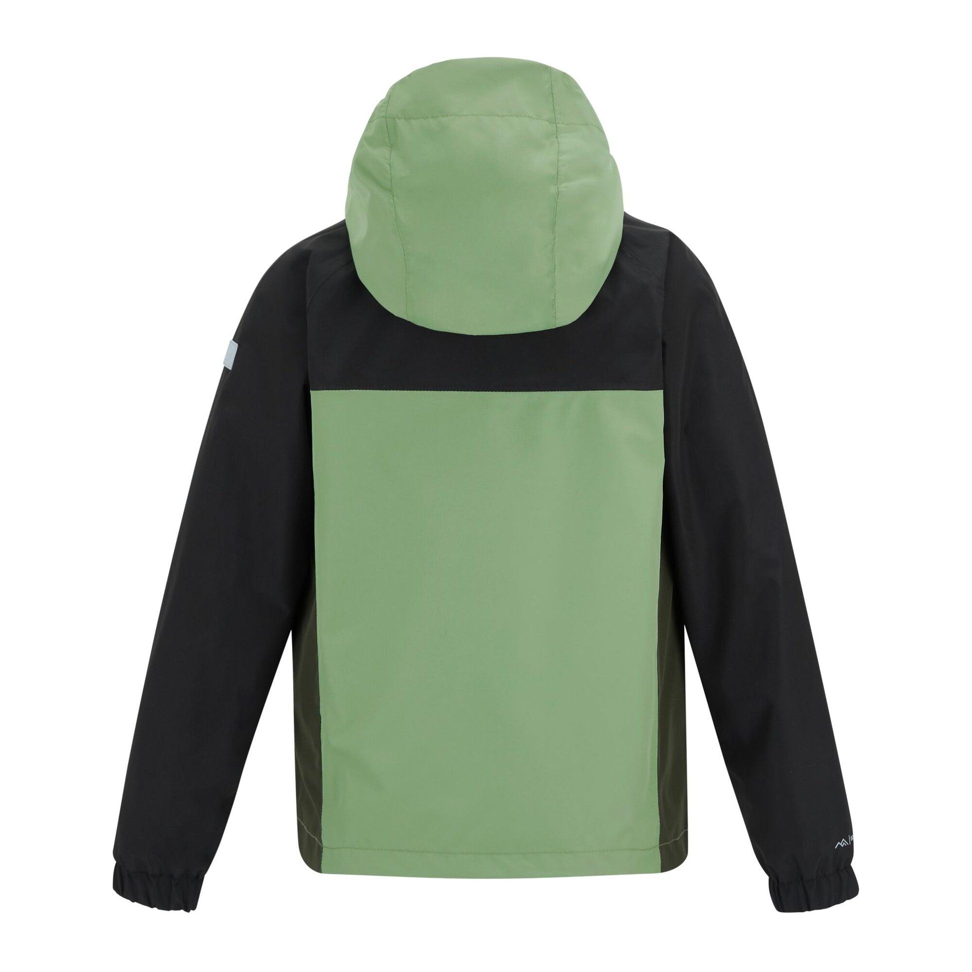 Sage-Black-Dark Khaki - Back - Regatta Childrens-Kids Hanleigh Waterproof Jacket