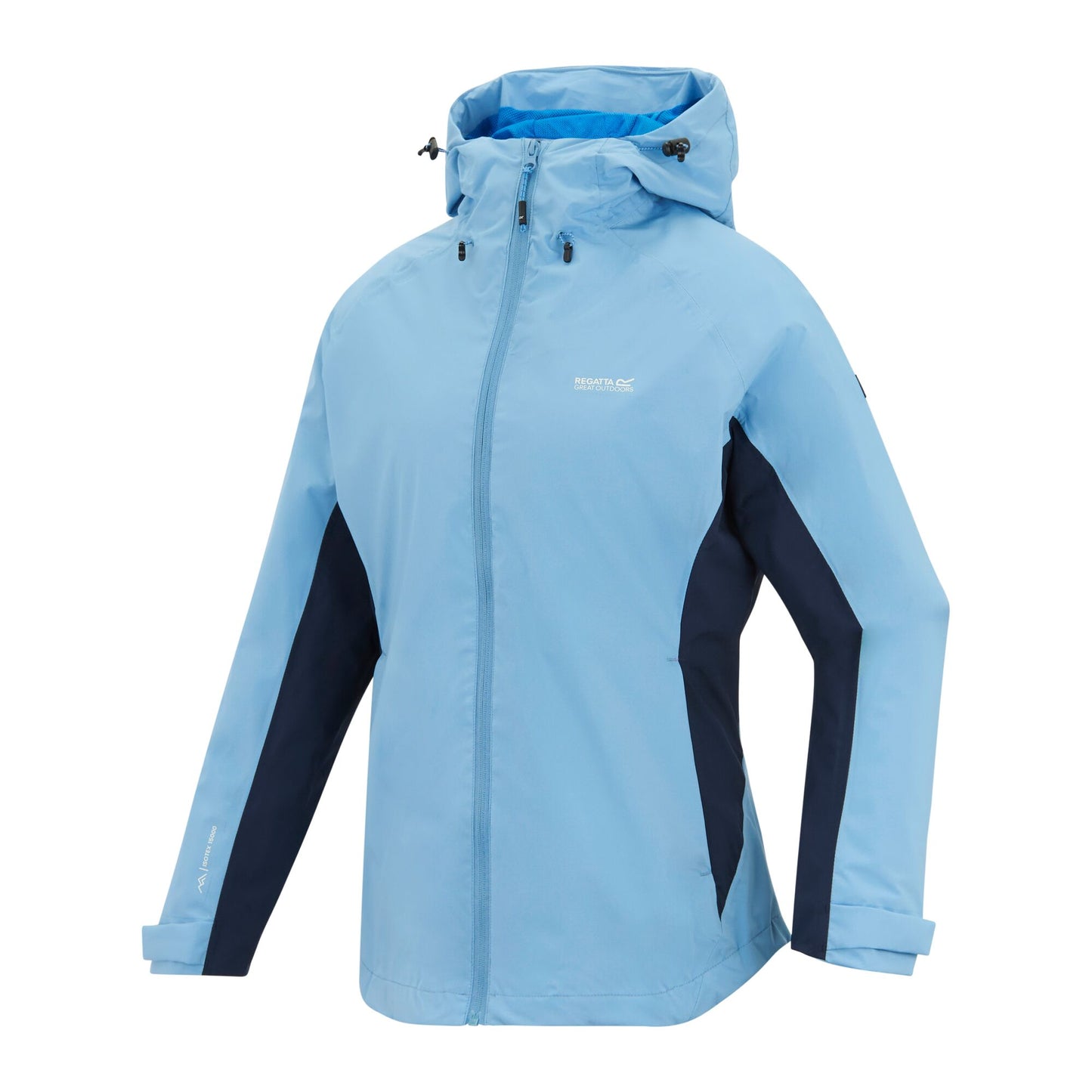 Washed Denim Blue - Side - Regatta Womens-Ladies Freesdale Waterproof Jacket