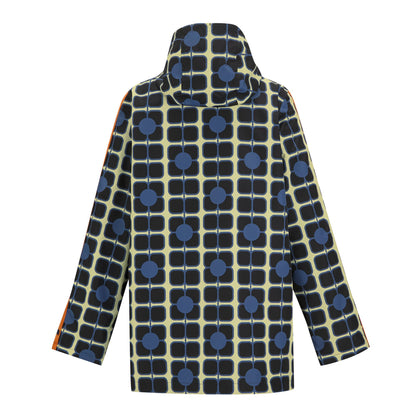 Navy - Back - Regatta Womens-Ladies Orla Kiely Mid Length Waterproof Jacket