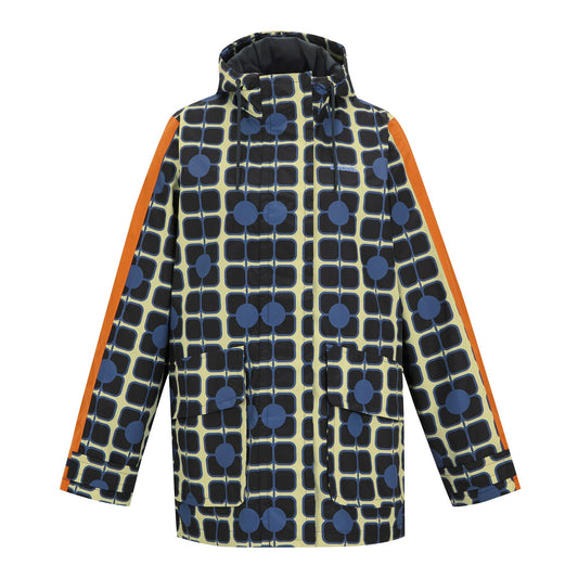 Navy - Front - Regatta Womens-Ladies Orla Kiely Mid Length Waterproof Jacket