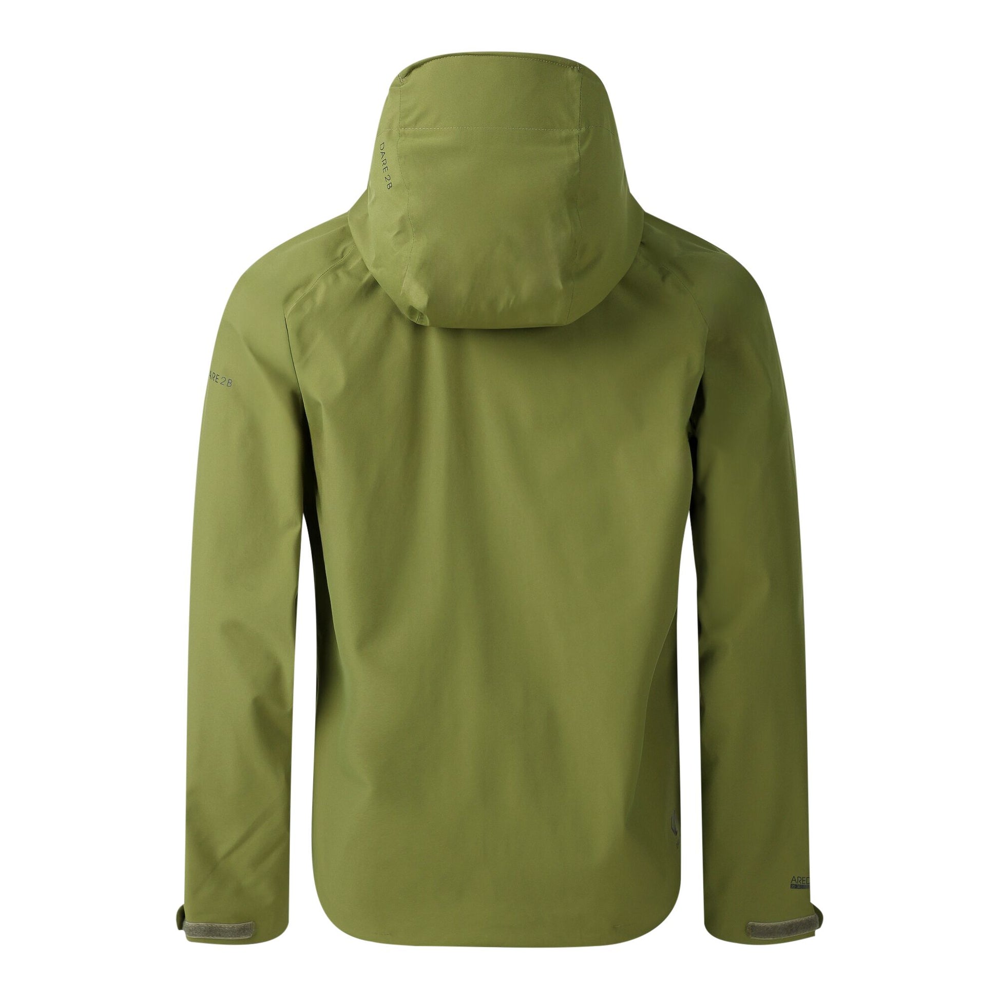 Nephrite Green Solid - Back - Dare 2B Mens Switch Out lll Waterproof Jacket