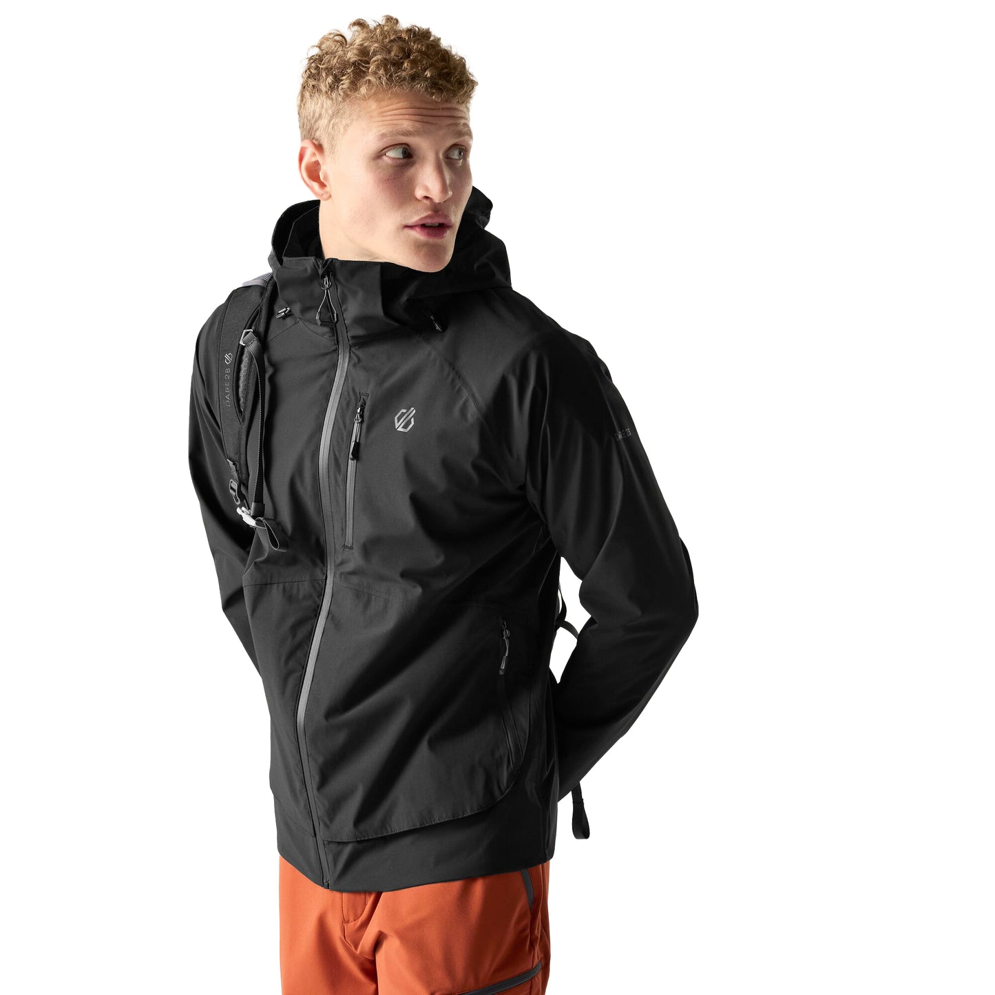 Black - Lifestyle - Dare 2B Mens Switch Out lll Waterproof Jacket