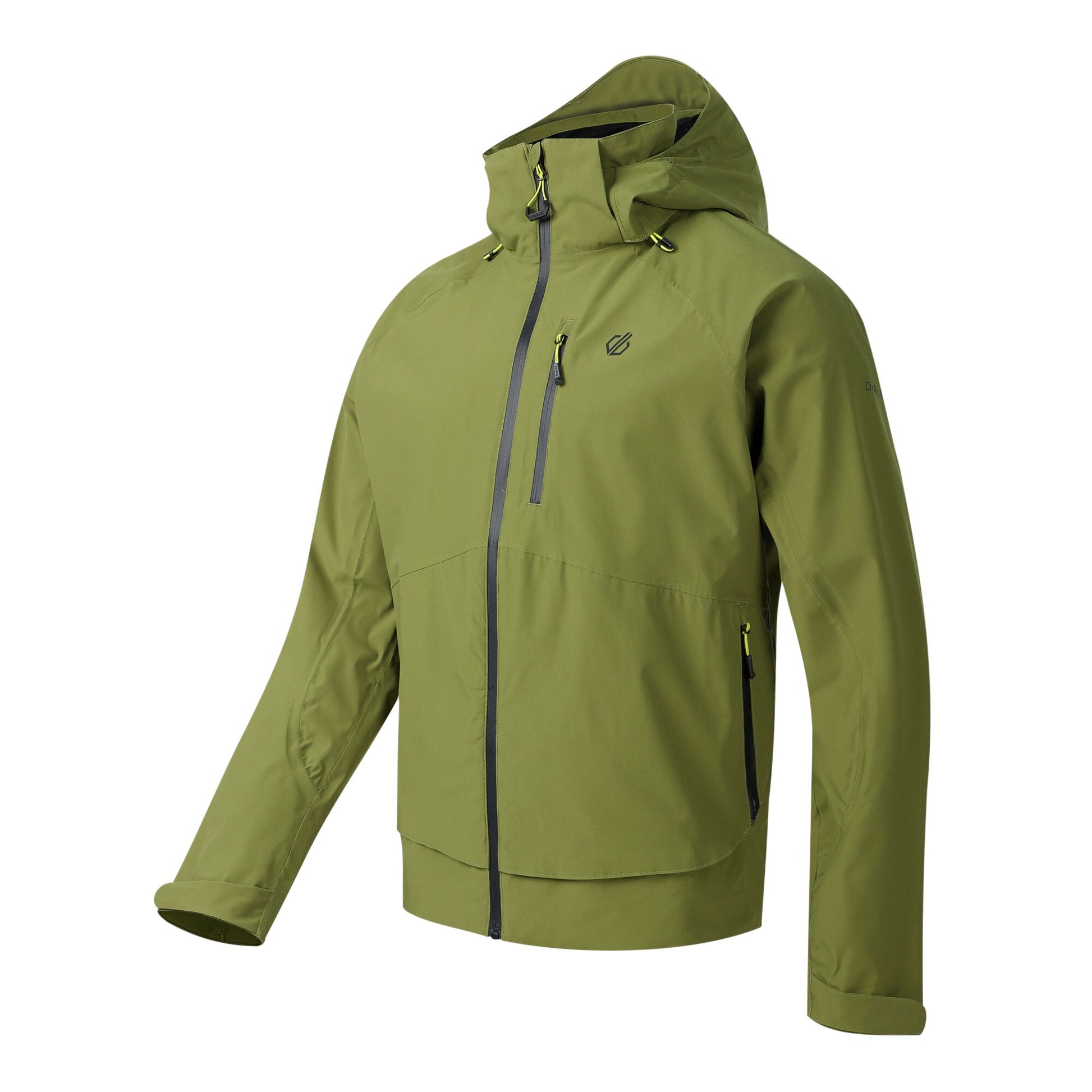 Nephrite Green Solid - Side - Dare 2B Mens Switch Out lll Waterproof Jacket
