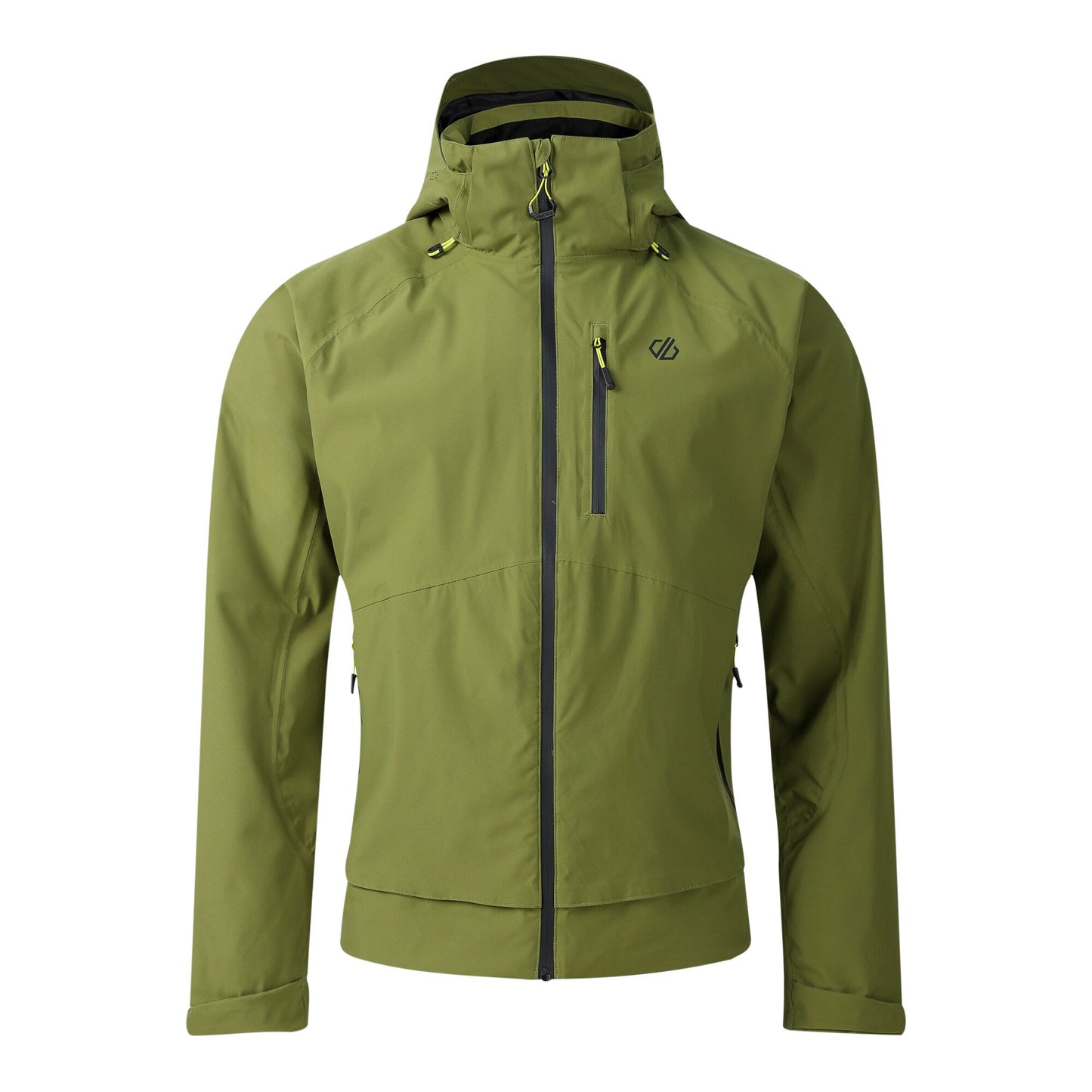 Nephrite Green Solid - Front - Dare 2B Mens Switch Out lll Waterproof Jacket