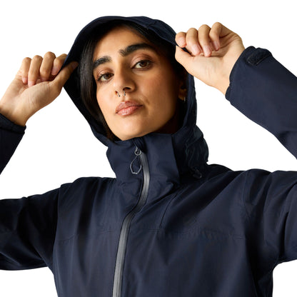 Navy - Side - Dare 2B Womens-Ladies Switch Up III Waterproof Jacket