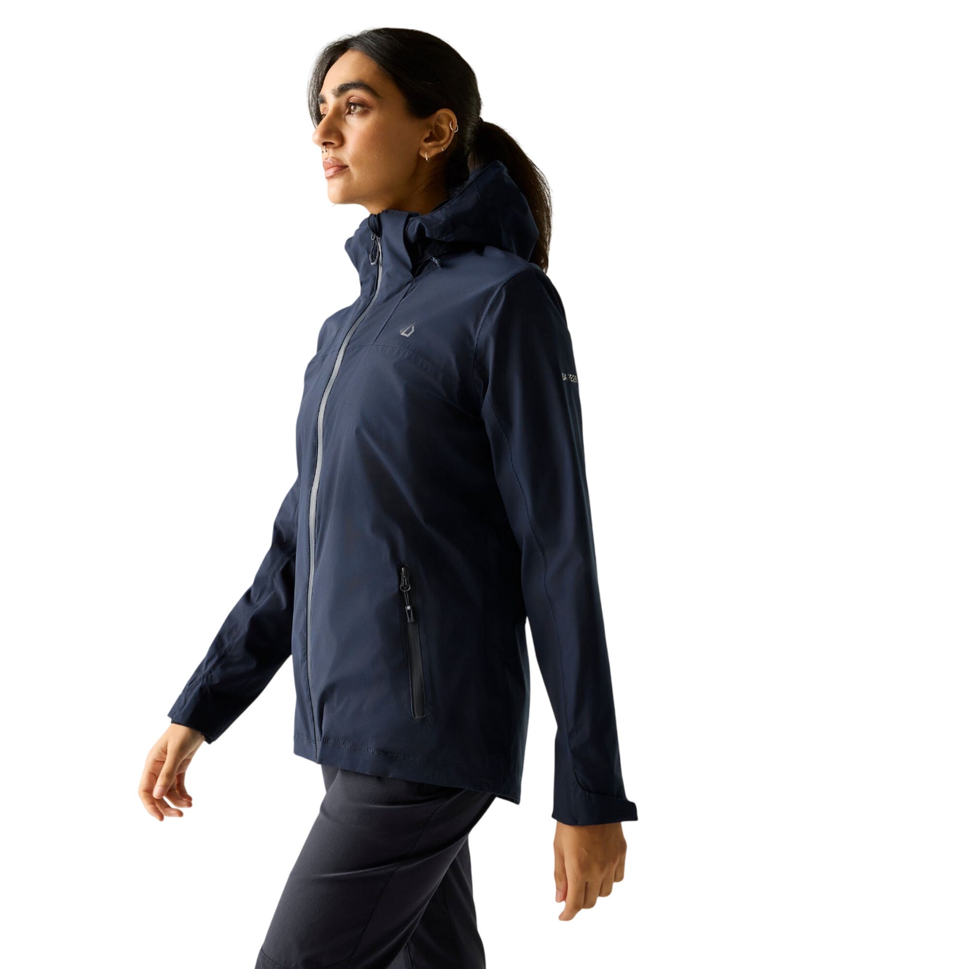 Navy - Front - Dare 2B Womens-Ladies Switch Up III Waterproof Jacket
