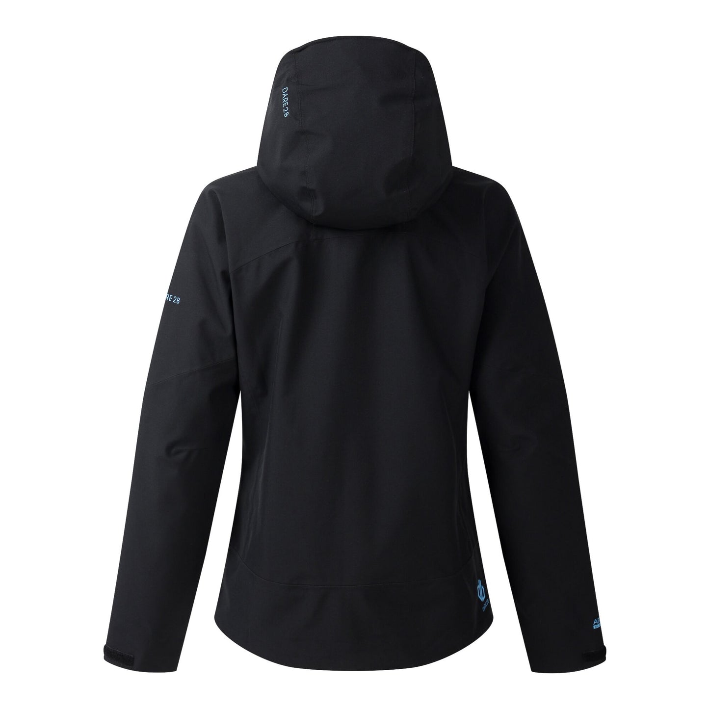 Black - Back - Dare 2B Womens-Ladies Torrek III Logo Jacket