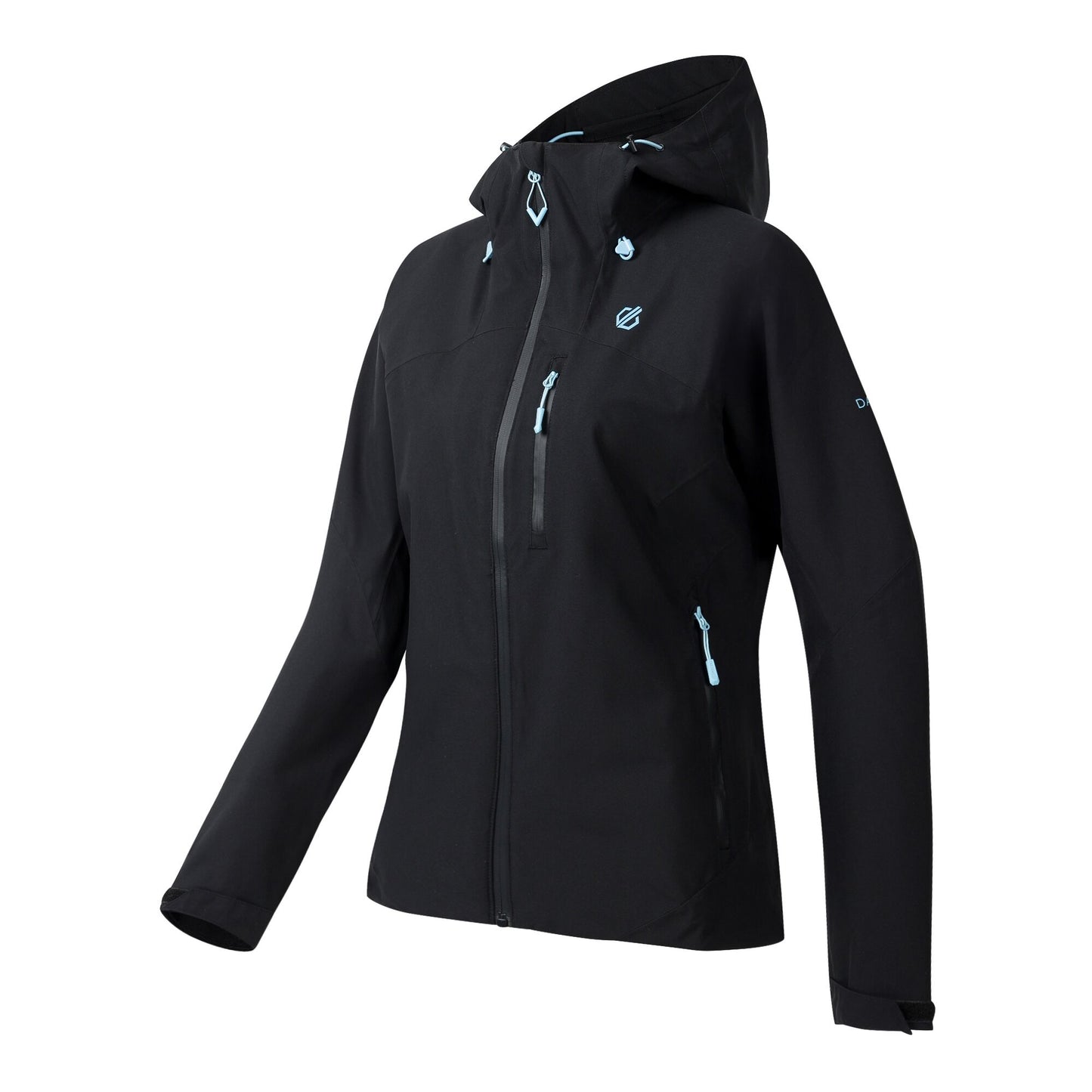 Black - Side - Dare 2B Womens-Ladies Torrek III Logo Jacket